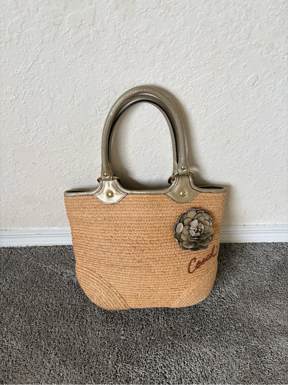 Coach Bleeker Straw Tote - Picture 2 of 11